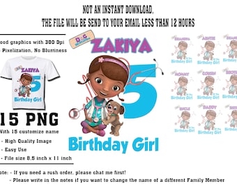 Doc Mcstuffins Family Set Iron On Transfer, Doc Mcstuffins Family Shirt Designs, Doc Mcstuffins Svg, Doc Mcstuffins Family Birthday Shirt