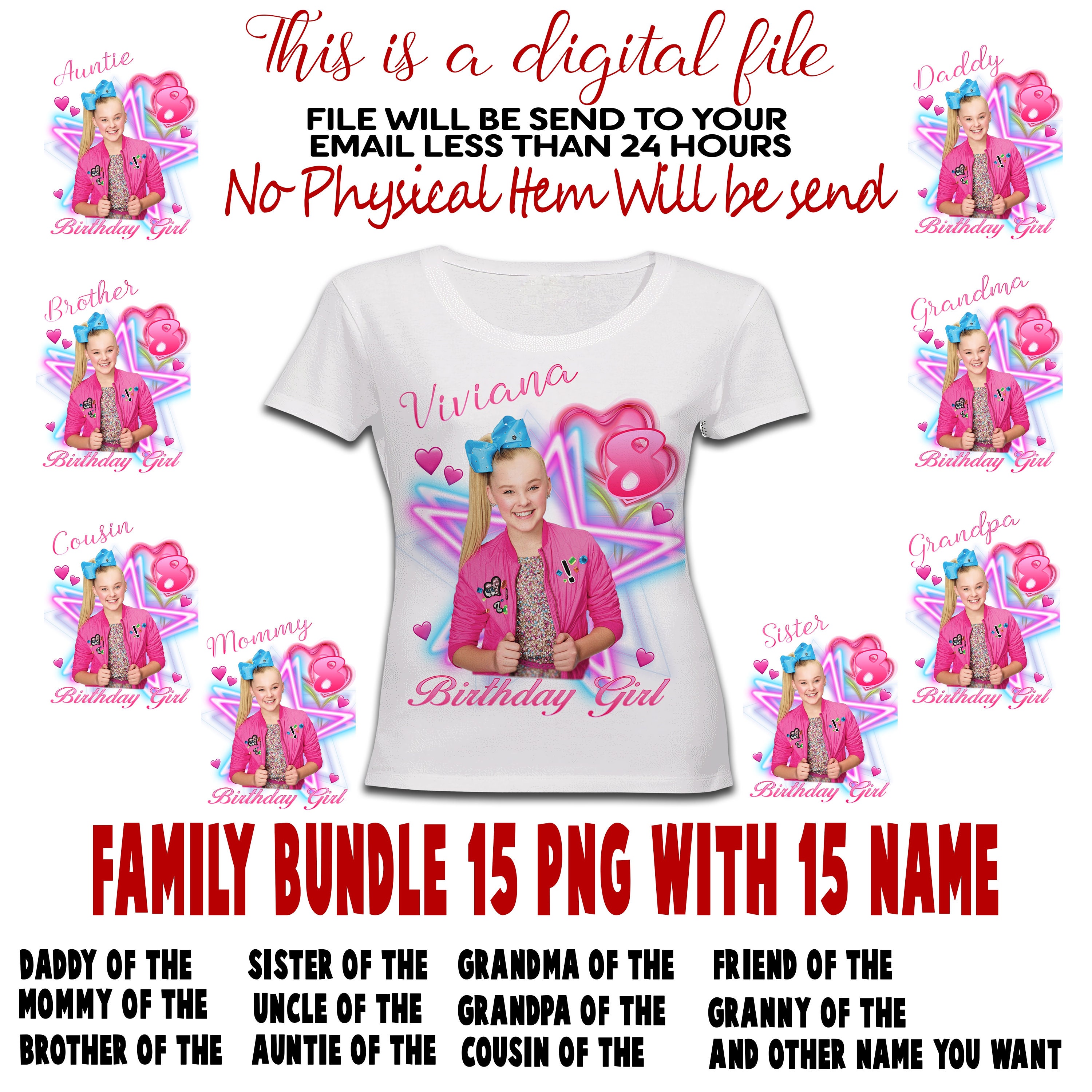 Transfer Jojo Siwa Birthday Iron 