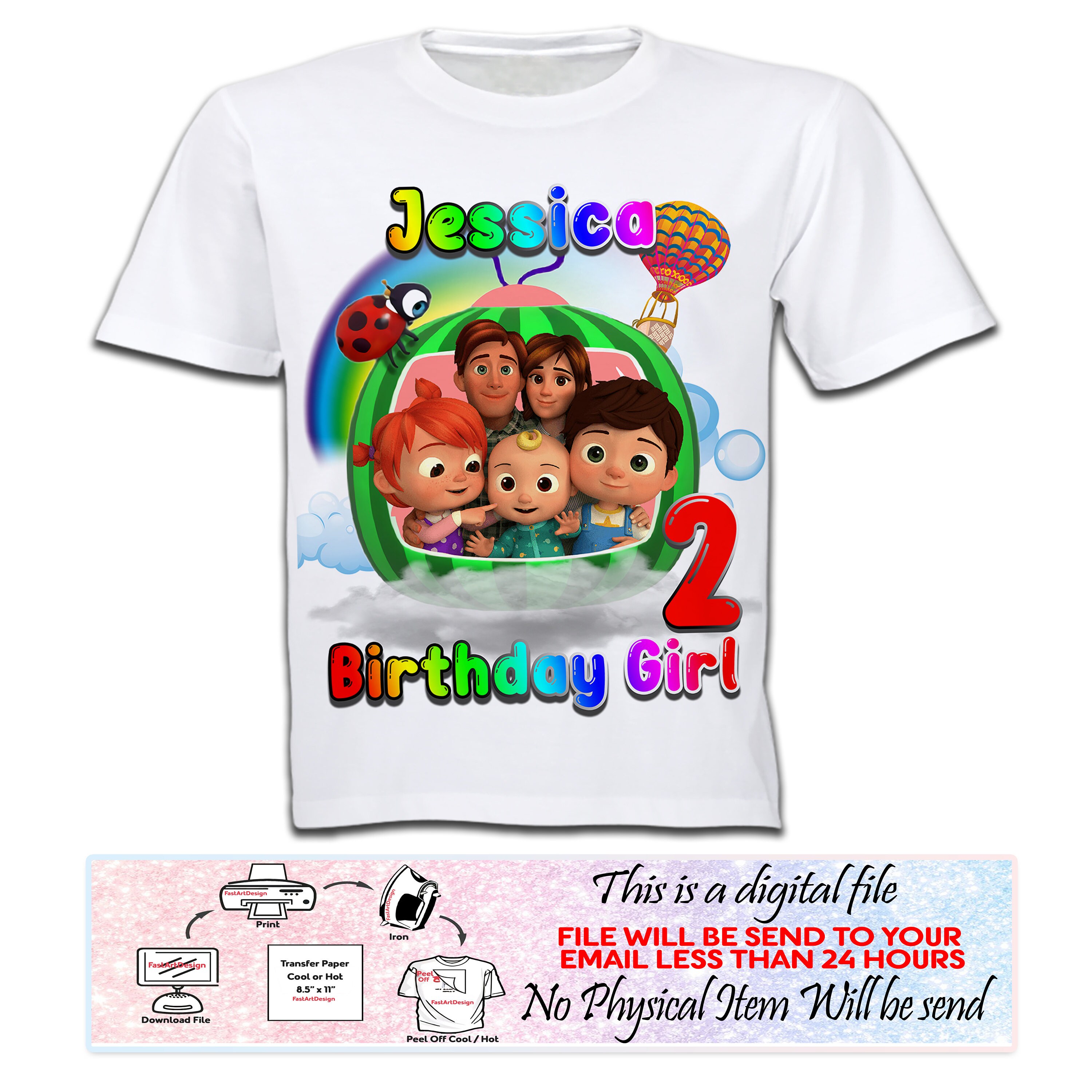 Cocomelon Iron On Transfer Cocomelon Cocomelon Birthday Party Mommy