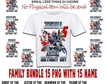 Avengers Birthday Iron On Transfer, Avengers  Iron On Transfer, Avengers Family Package PNG, Digital File Only, Editable File