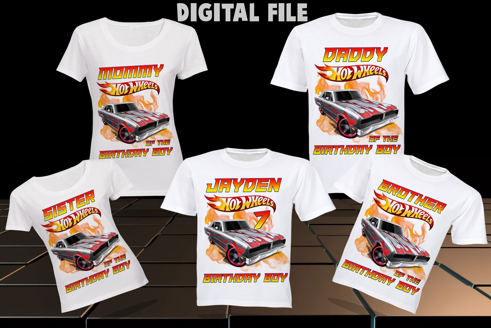 hot wheels family shirt