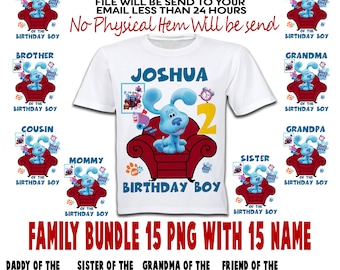 Blues Clues Birthday SVG, Blues Clues Birthday Shirt, Blues Clues SVG, Digital Iron On Transfer, Editable File