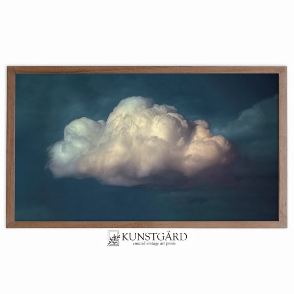 Moody Vintage Cloud FRAME TV Art | Antique Moody Sky Painting | Dark Vintage Frame Tv Art | DIGITAL Download | TV001