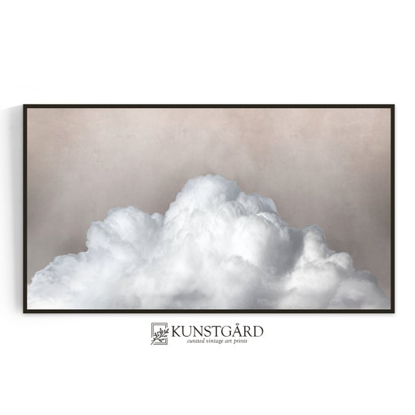 Beige Cloud FRAME TV Art, Neutral Abstract Cloud, Minimalist Cloud Frame Tv Art, Light Pink Cloud Samsung Tv Art, DIGITAL Download | TV024