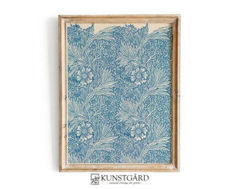 Blue Vintage Pattern | Antique Wallpaper PRINTABLE | Neutral Home Decor | H117