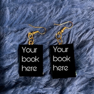 Custom Book earrings