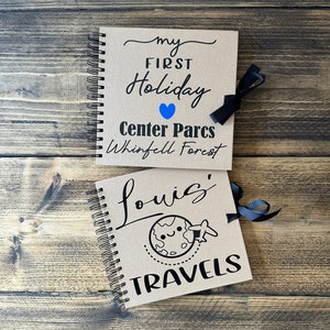 Travel Memory Book or Photo Album, Personalised 'our Travels' Book 