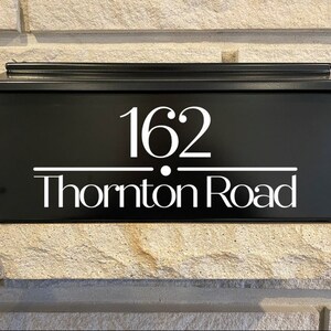 Personalized Mailbox with Last Name or Address Design (Multiple Designs)