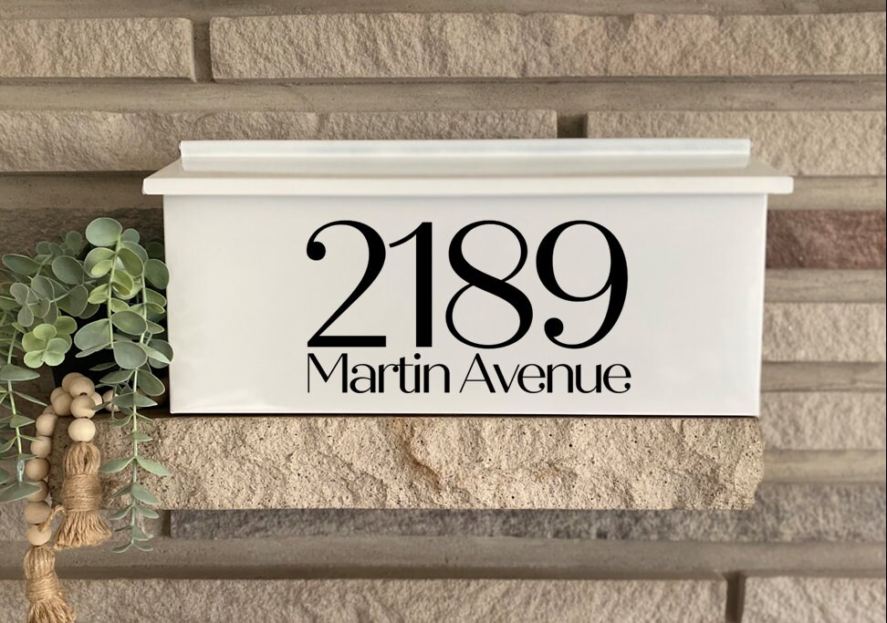 Personalized Mailbox With Address Design Etsy