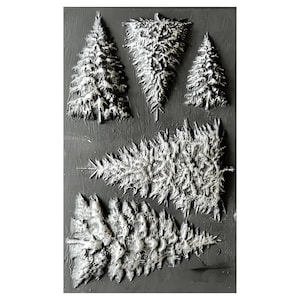 Winter Trees | Décor Moulds | Decoupage Queen | 8" x 5" | Mixed Media | Limited Edition