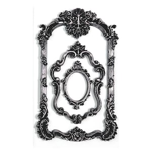 Antique Frames | Silicone Décor Moulds | Decoupage Queen | 8" x 5" | Mixed Media | Limited Edition