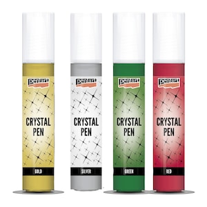Crystal Pen | 4 Individual Colors Available | Pentart | 30ml | Mixed Media