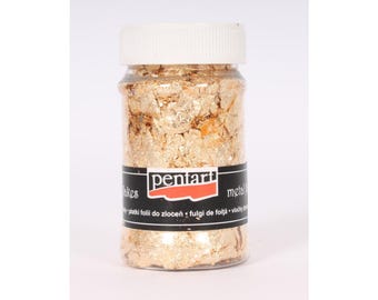 Gold | Metal Flakes | Pentart Metal Flakes | M9 Gold | Mixed Media | 1 gram