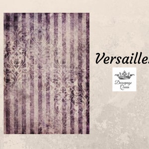 Versailles | Rice Paper Decoupage | Decoupage Queen | A4 8.3” x 11.7”