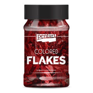 Red | Colored Flakes | Pentart  | Mixed Media | 1g