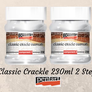 Crackle - Classic Varnish - 2 Step - Pentart - 230ml Set
