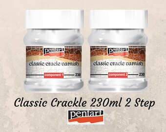 Crackle - Classic Varnish - 2 Step - Pentart - 230ml Set