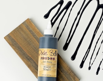 Black Magic | Voodoo Gel Stain | Dixie Belle Paint Company | Water Based Stain | Furniture Stain | 8oz