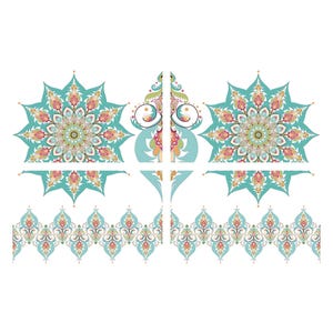 Kaleidoscope | Dixie Belle Paint Company | Belles and Whistles | Rub On Transfer For Furniture | 24" x 37"