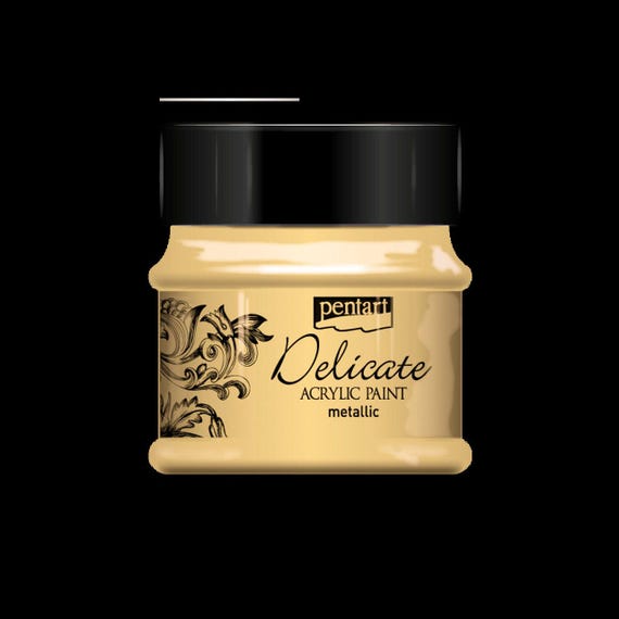 Gold Delicate Metallic Acrylic Paint Pentart 50ml