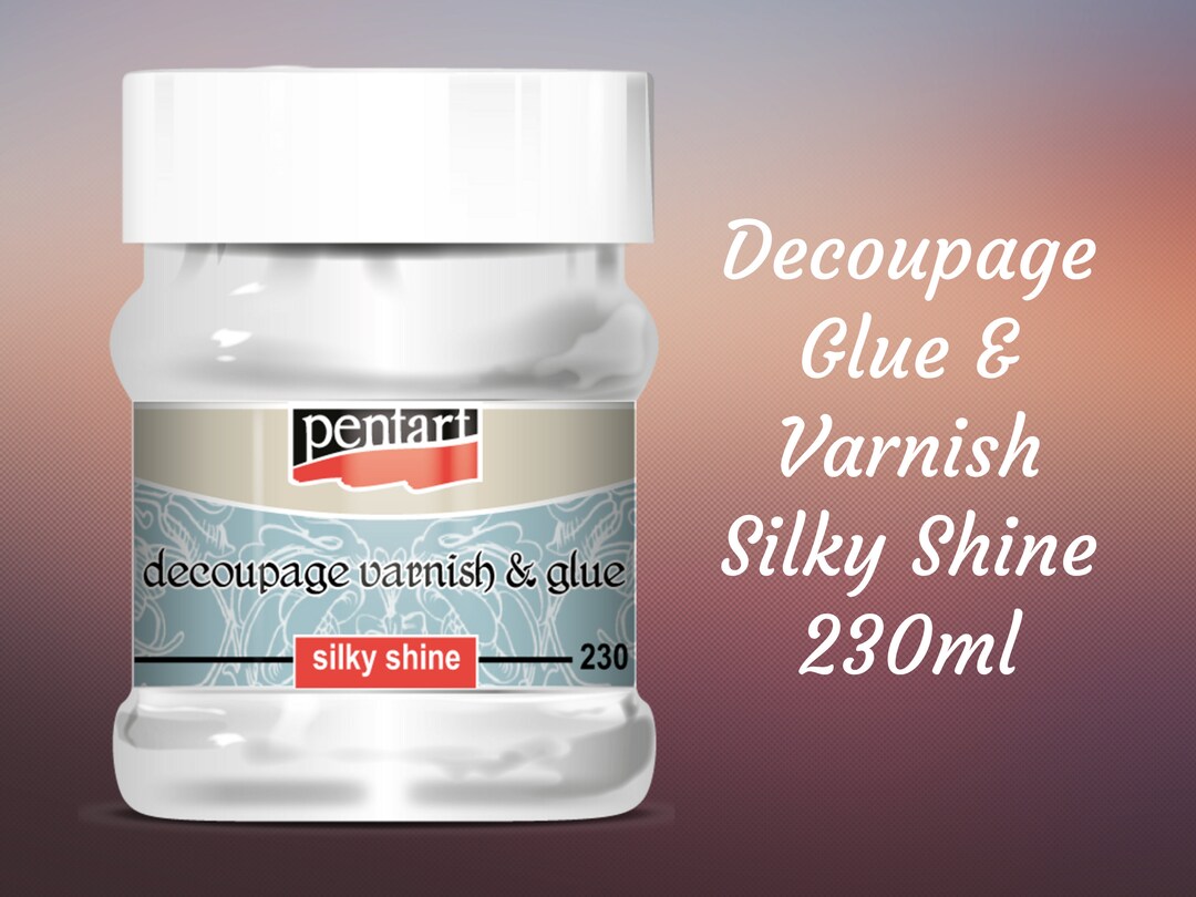 Decoupage Varnish & Glue Silky Shine Pentart Mixed Media 230ml Etsy
