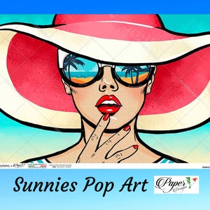 Sunnies Pop Art | Paper Designs | Rice Paper Decoupage | A1