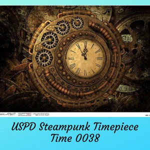 Steampunk Timepiece 0038 | Rice Paper Decoupage | Paper Designs | A4