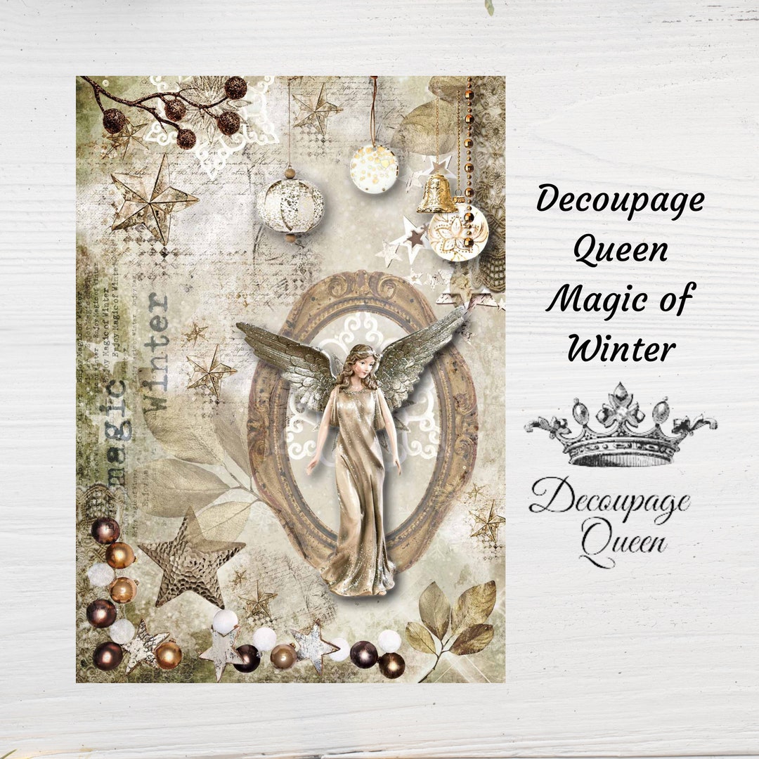 Magic of Winter Rice Paper Decoupage Decoupage Queen A4 - Etsy