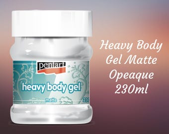 Heavy Body Gel | Matte Opaque | Pentart | Mixed Media | 230ml