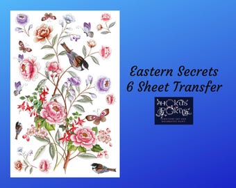 Eastern Secrets | Rub On Furniture Transfers | Hokus Pokus | Furniture Decals | 36" x 24"