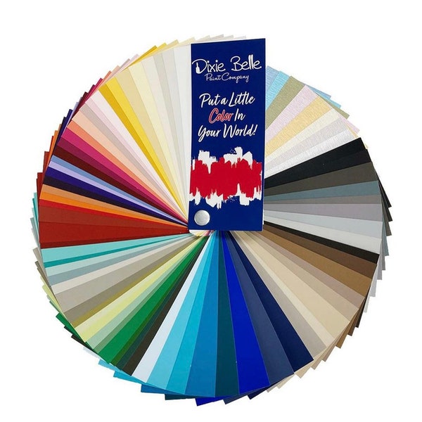 Fan Deck of Colors | Chalk Mineral Paint |  Dixie Belle Paint Company | Includes Cottage Collection Colors