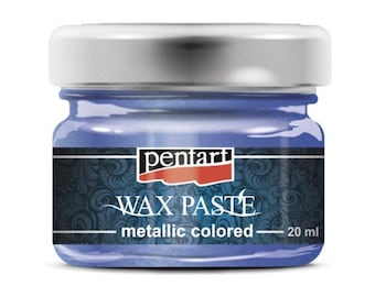 Blue Metallic Wax | Pentart Wax Paste | Furniture | Mixed Media | 20ml