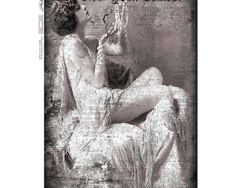 Vintage Beauty | Old Photos 0109 | Rice Paper Decoupage | US Paper Designs | A2 & A1