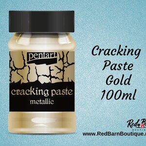 Dark Gold | Cracking Paste | Pentart | 2nd Component to Universal Cracking Primer | 100ml
