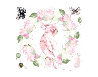 Floral Dreams 3 Designs | Rub On Furniture Transfers | Hokus Pokus | Furniture Decals | Petite Transfer | 3 Sheets