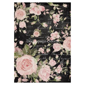 Market Roses | Rice Paper Decoupage | Designed In The USA | Printed In Italy | Decoupage Queen | A4 & A3