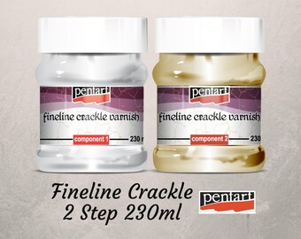 Fineline 2 Step Crackle | Pentart | Mixed Media | 230ml Set