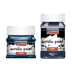 Indigo Blue | Acrylic Paint | Matte | Mixed Media | Pentart | 50ml and 100ml