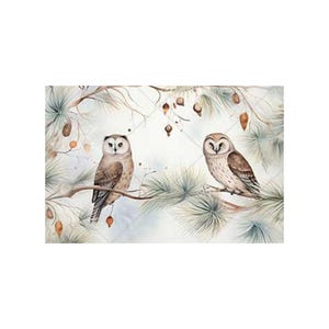 Four Owl Scenes | Rice Paper Decoupage | US Paper Designs | Animals 0213 | A4
