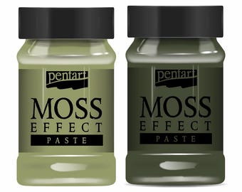 Moss Effect 2 Colors | Dark Green or Light Green | Pentart | 30ml | 2 Colors