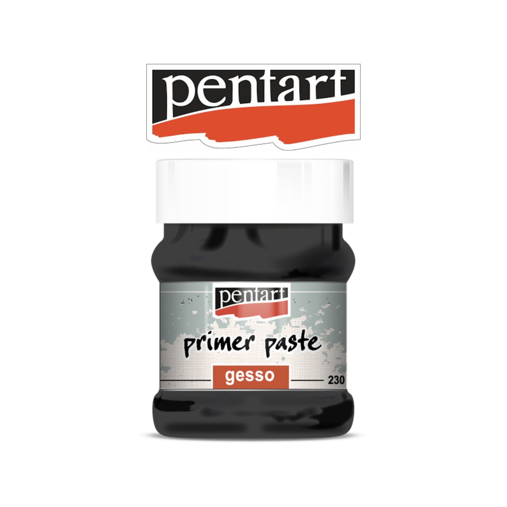 Heavy Gesso Primer Paste Pentart Black 230ml 