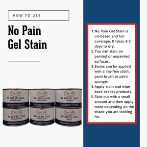 Golden Ash Gel Stain | Dixie Belle Paint | No Pain Gel Stain | Oil Based Wood Stain image 5