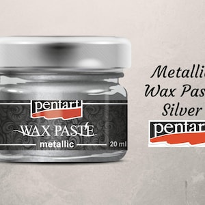 Silver Metallic Wax Paste | Pentart wax Paste | 20ml