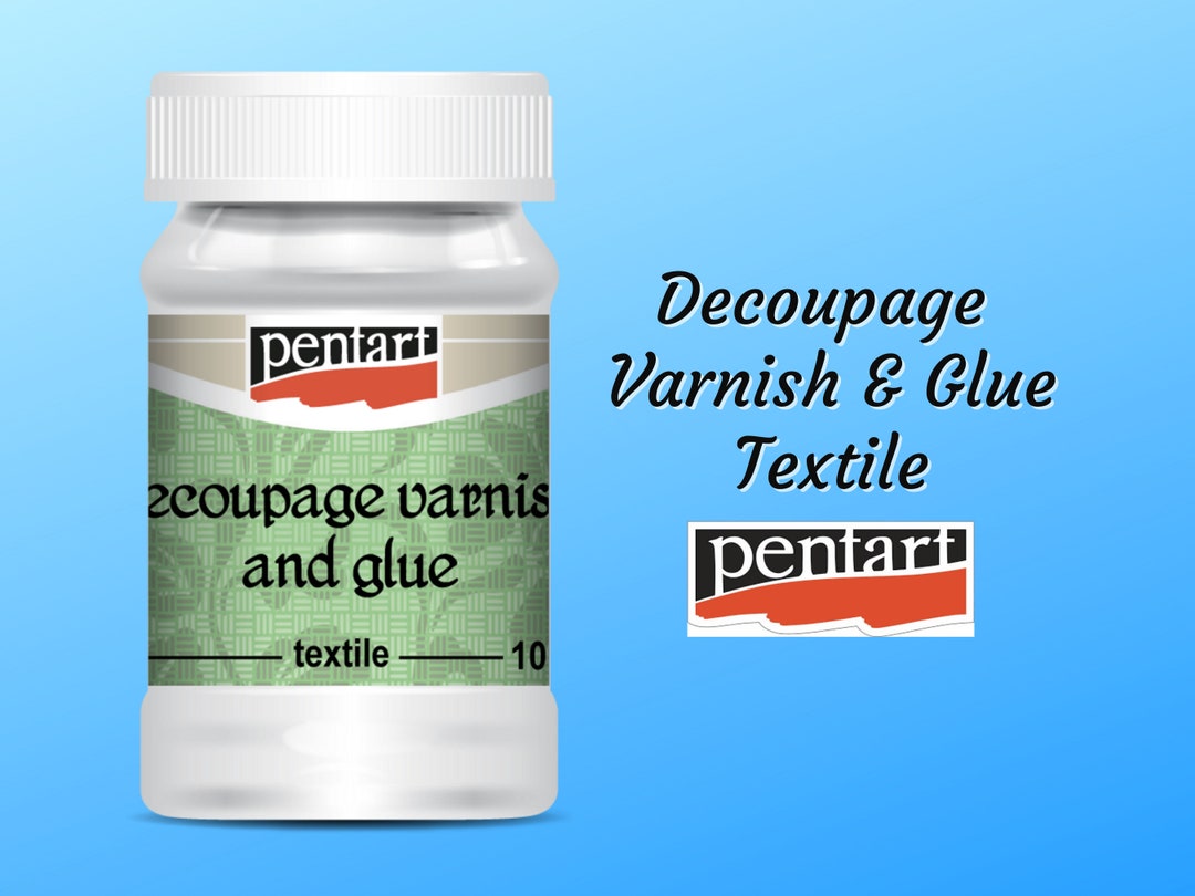 Pentart Decoupage Varnish and Glue for Textile, Fabric, 100 mL – My  Victorian Heart