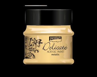 Gold Delicate Metallic Acrylic Paint Pentart 50ml