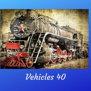 Vehicles 0040 | Rice Paper Decoupage | Paper Designs | A4 & A3