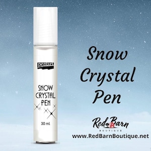 Snow Crystal Pen | Pentart | Create Realistic Sparkling Snow | 30ml