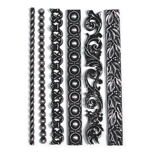 Chic Borders | Silicone Décor Moulds | Decoupage Queen | 8" x 5" | Mixed Media | Limited Edition