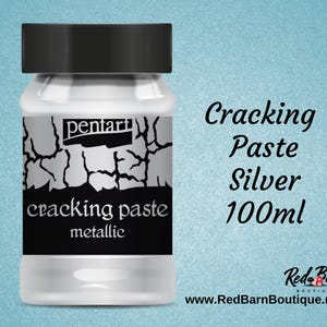 Silver | Cracking Paste | Pentart | 2nd Component to Universal Cracking Primer | 100ml