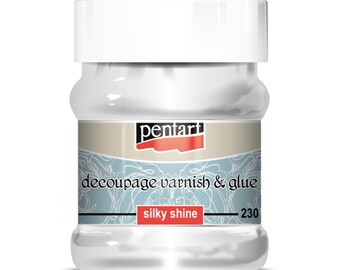 Silky Shine | Decoupage Varnish and Glue | Pentart | Mixed Media | 230ml